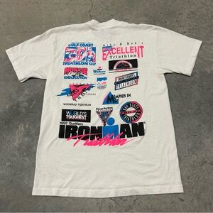 Vintage Ironman Triathlon T-Shirt Small/Medium 90s Graphic Qualifier Gatorade